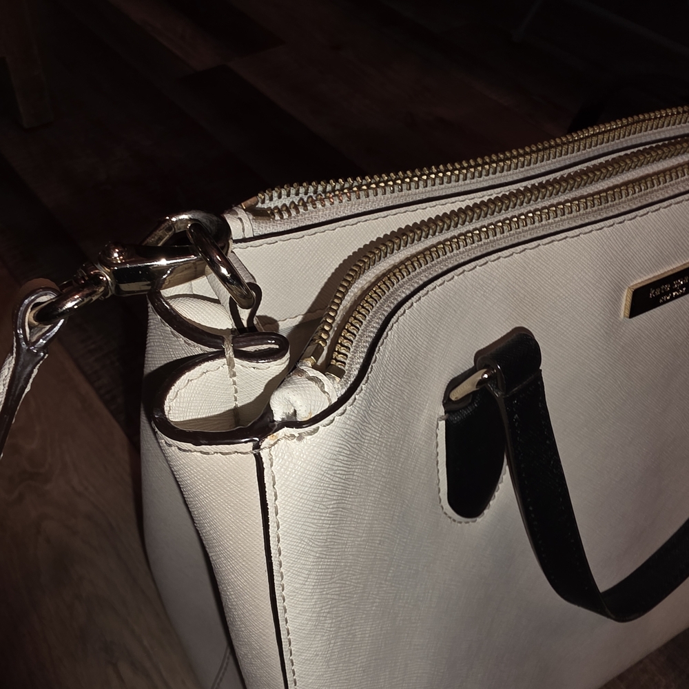 Kate Spade Cream and Black Satchel - Picture 11 of 13